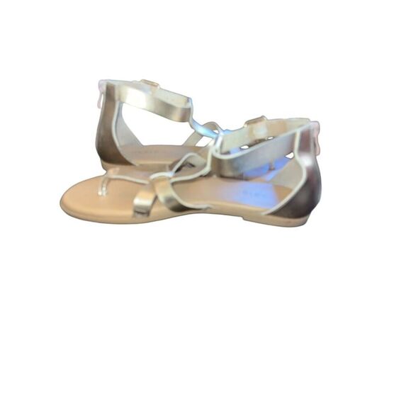 TORRID ROSE GOLD T-STRAP GLADIATOR SANDALS Size 8.5 W WIDE WIDTH - Picture 5 of 7